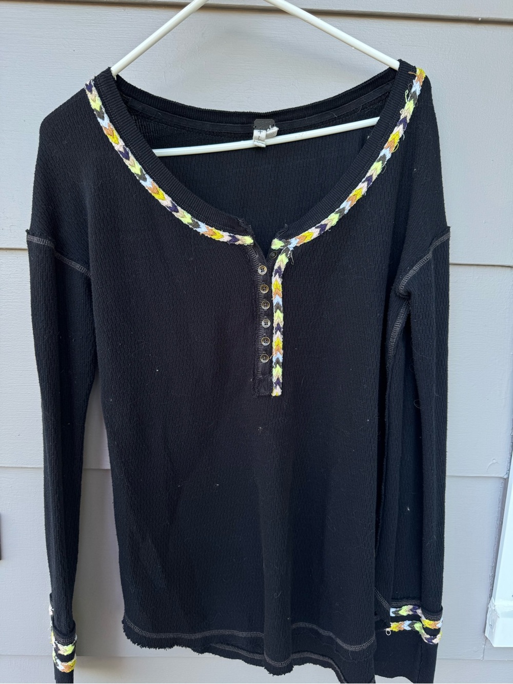 black we the free long sleeve size large